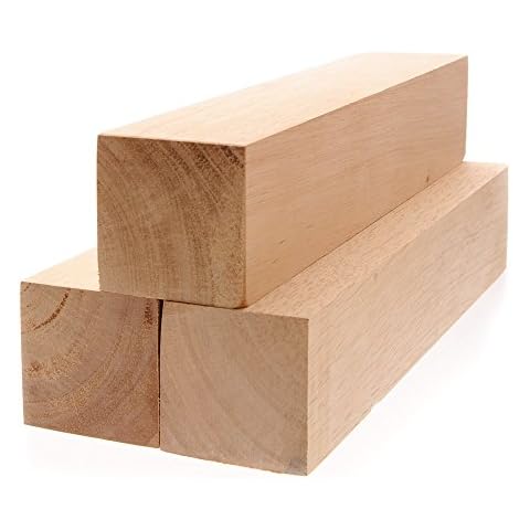 Sustainable Things Solid Hard Wood Blocks- 10 3/4 Inches Long by 2 Inches Wide - Pack of 3 Cover