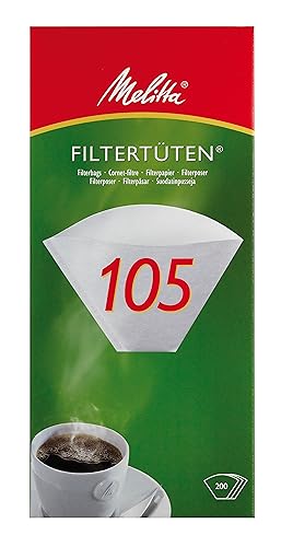 Filtre Melitta 105 en papier naturel boîte de 200 pour une extraction aromatique
