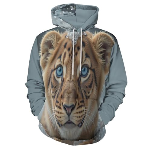 Sweat à capuche lion 3D pour éviter les vêtements urbains ternes