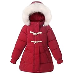 Red With Faux Fur Hood