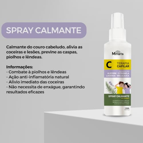 Spray Piolho Creme De Pentear Capilar Combate Piolhos E Lêndeas Sem Enxague Condicionador Ação Repel