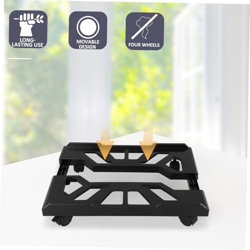 Soporte para CPU con ruedas HOMSFOU, diseño elegante para uso bajo escritorio miniatura 7
