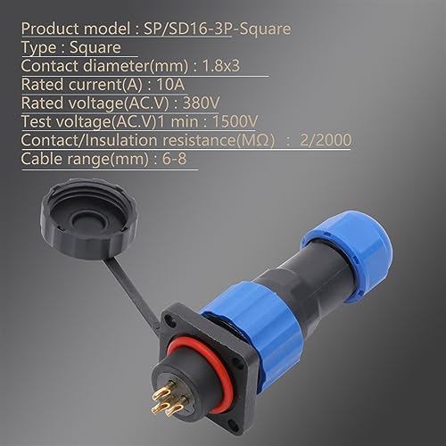 Fiche aviation SD16 pour câblage de boîtier de commande numérique CNC - 4
