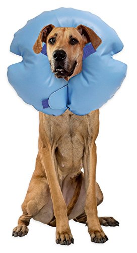 Remedy + Recovery Stay Rite Xtra Strong Inflatable Recovery Dog Collar, X-Large, Blue