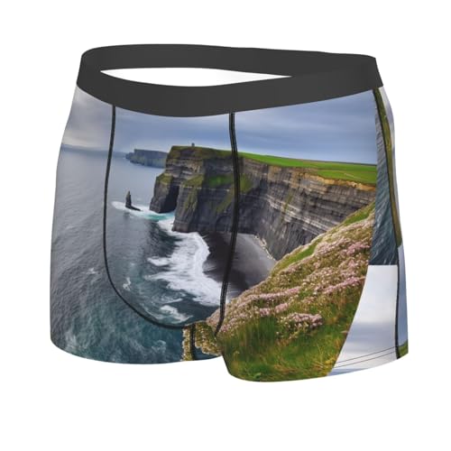 Ireland Outdoors County Clare The Cliffs Men's Boxer Briefs Soft Breathable Underwear2