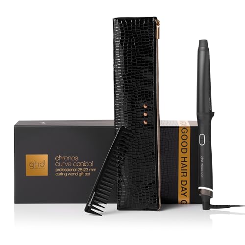 ghd chronos curve Lockenstab ohne Klammer: Fortschrittliche smarte Technologie, für Locken & Wellen, frizz-freie, langanhaltende Ergebnisse, geschmeidiges, glänzendes Haar, ohne extreme Hitzeschäden