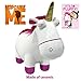 Despicable Me Agnes' Fluffy Unicorn Minion Ceramic Money Bank - 3D, Pink Fur, Money Stopper Included