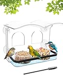COJOSQC Window Bird Feeder with Strong Suction Cups, Clear...