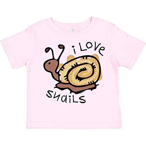 inktastic I Love Snails Toddler T-Shirt