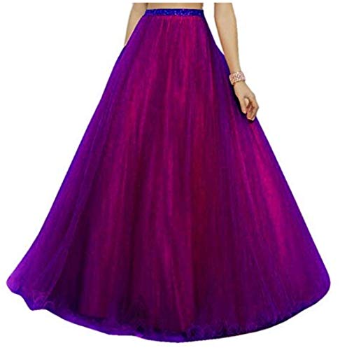 Image of TILISM Women's and Girls Solid Satin Long Skirt