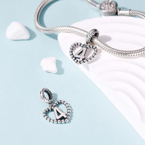 Image of 925 Sterling Silver Number Charm fits Pandora, Gift for Women