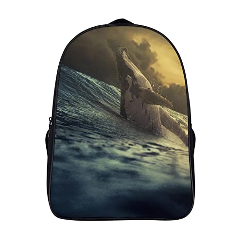 Sac d'école pour enfants style baleine, parfait pour la rentrée des classes