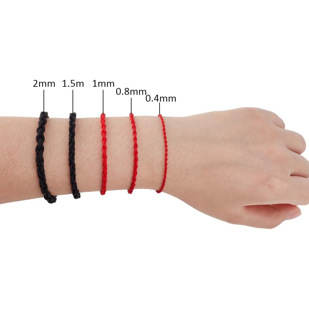 PandaHall Nylon koord van 0,8 mm voor armbanden, 6 kleuren Chinees knooppoord, kralendraad, gevlochten liftschaduwkoord voor het maken van sieraden, kumihimo inpakbenodigdheden, doe-het-zelf ambachten PandaHall Nylon koord van 0,8 mm voor armbanden, 6 kleuren Chinees knooppoord, kralendraad, gevlochten liftschaduwkoord voor het maken van sieraden, kumihimo inpakbenodigdheden, doe-het-zelf ambachten