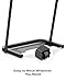 UREVO Walking Pad Handle Bar Only, Universal Compatible for Walking Pads 23.6'' Wide, Transform WalkingPad Into a Treadmill in Seconds, Easy Moving with Wheels, Quick Assembly, Sturdy Design, Black