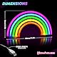 The Glowhouse Neon LED Regenbogen Wandleuchte Kinderzimmer