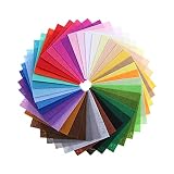 WERWER 40pcs/Set farbenfrohe Filz ohne Gewebe Polyester Tuch DIY Bündel zum Nähen DIY Handgefertigte Handwerkskultur