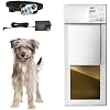 Power Pet Automatic Electronic Pet Door by High Tech Pet - Pet Operated Dog Door, High Security, Air Tight, for Medium Dogs up to 30 lbs. (814 X 10 Pet Opening), Easy Install
