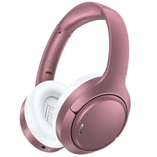TAGRY Hybrid Active Noise Cancelling Headphones 120H Long Playtime, 6 ENC Mic, Wireless Over-Ear Bluetooth 6.0 Headphones,Hi-Res Audio, Memory Foam Earcup, Transparency Mode ANC Headphone