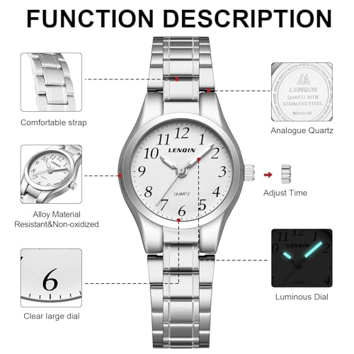 LN LENQIN Watches for Women Easy Read Waterproof Ladies Watches by LN LENQIN - Used condition - Image 8