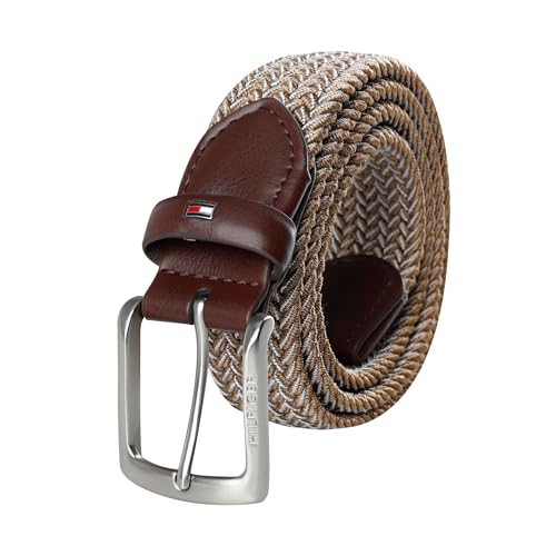 Tommy Hilfiger Men's Casual Stretch Woven Fabric Web Belt