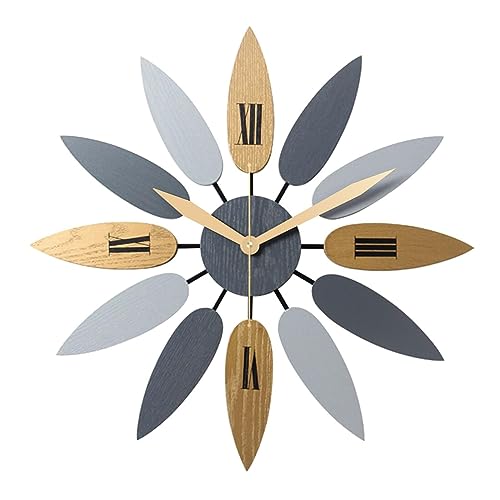 Horloge murale métal 52 cm silencieuse batterie design moderne