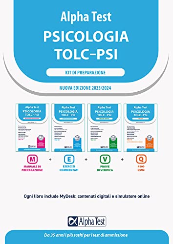  Alpha Test. Psicologia. TOLC-PSI. Kit di preparazione. Con MyDesk