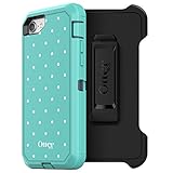 OtterBox DEFENDER SERIES Case for iPhone 8 & iPhone 7 (NOT Plus) - Frustration Free Packaging - MINT DOT (TEMPEST BLUE/AQUA MINT/MINT DOT GRAPHIC)