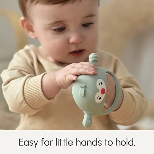 Smooch Amber Infused Penguin Mitten Teething Toys For Babies 0-6 Months,12,18 -Easy To Hold Soft -Durable Penguin Teethers For Babies -Provides Teething Pain Relief -Amber Infused Pacifier Clip #TOP4