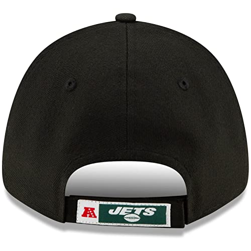 New Era Boné ajustável NFL The League 9FORTY tamanho único, New York Jets preto, Tamanho Único
