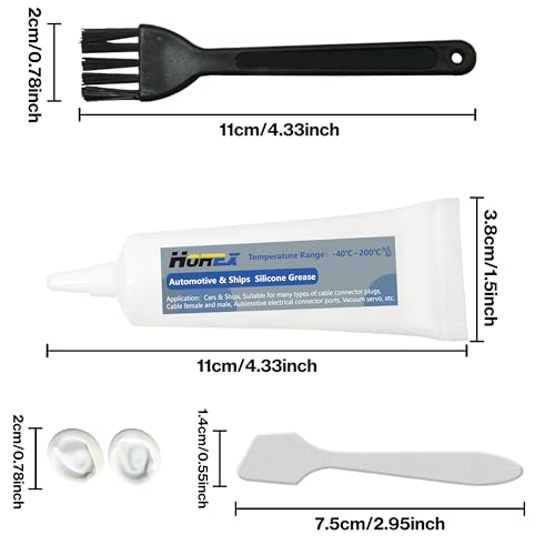 Image of Automotive Dielectric Grease 20g Electrical Terminal Silicone Lubricant Tube Battery Connector Protect Component Waterproof Anti Corrosion for Marine Car Wire Connect Plugs Ports Vacuum 0.7oz