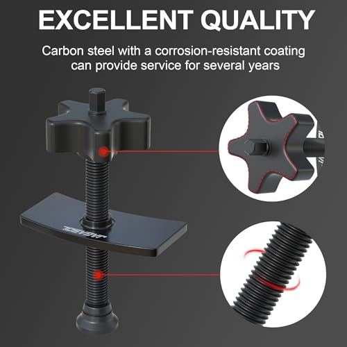 JAGASOL Heavy Duty Brake Pad Spreader, Disc Brake Pad Tool, Universal Brake Caliper Compression Tool, Caliper Piston Compressor Tool with Swivel Joint, Solid Steel for Cars and Light Trucks - Thumbnail 6