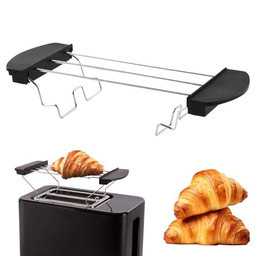 Edelstahl Toast Rack,Toastständer Edelstahl,Toaster Warming Rack,Brötchenaufsatz Für Toaster,Toaster Aufsatz Für Brötchen,Cooling Rack,Kann zum Kühlen von Brot, Sandwiches, Croissants Verwendet Werden