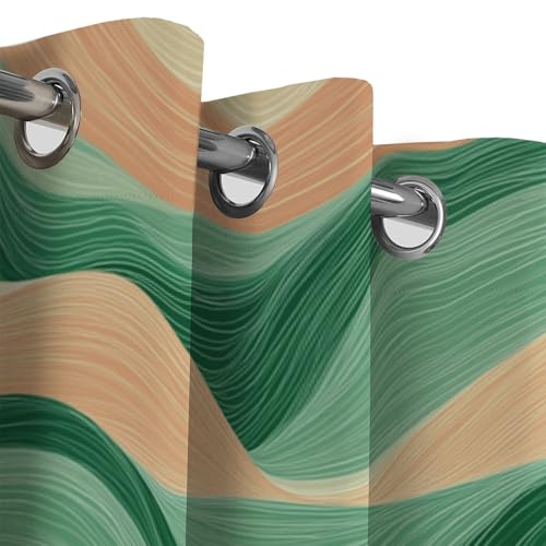 Rideau occultant thermique isolant opaque pour décoration salon vert sauge