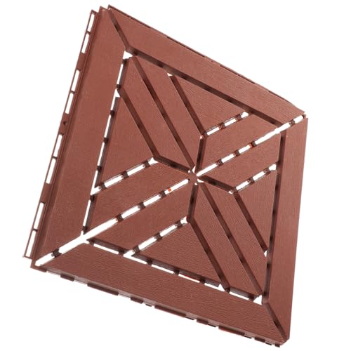 Uonlytech Piastrelle in Plastica Per Pavimentazione Autobloccante Per Balconi Cortili Terrazze Piastrelle Decorative Autobloccanti Facile Installazione Senza Attrezzi