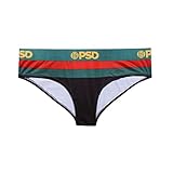 PSD Underwear Women's Green Red Gold Bikini, Black, X-Small