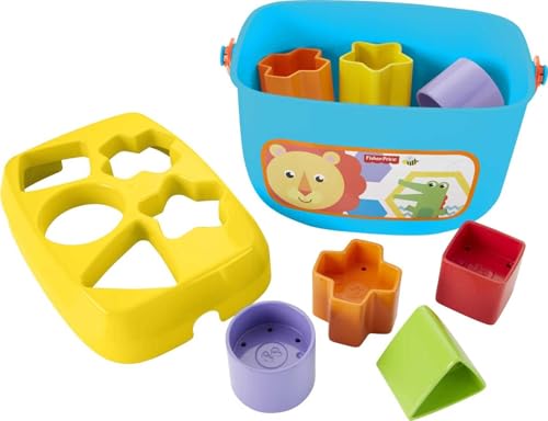 Fisher-Price FWP37 Infant Toy Set With Baby’S First Blocks (10 Shapes) And Rock-A-Stack Ring Stacking Toy thumb #4