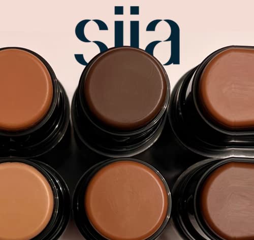 Siia Cosmetics, Duo Face Sculpting Contour Bronzer Stick, Dual-Use Applicator For Perfect Sculpt & Blend, Natural Finish, .32 Ounce (Bronze) #TOP5