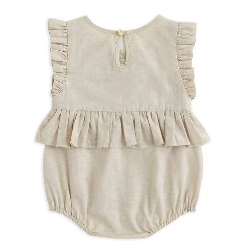 Simplee kids Newborn Infant Rompers Baby Girls Summer Ruffle Sleeveless Embroidery Bodysuit Outfits2