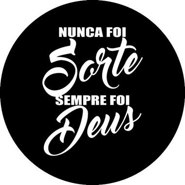 Capa Personalizada para Estepe Ecosport Crossfox Estampa Nunca foi Sorte Sempre foi Deus CN1065