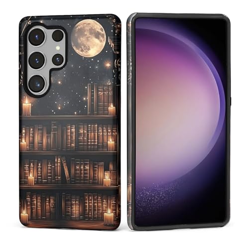 Coque Samsung S25 Ultra gothique lune en silicone souple et PC rigide