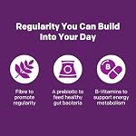 Energy Daily Prebiotic Fibre Supplement Gummies for Adults, Promotes Regularity and A Healthy Digestive System and Supports Energy Metabolism, Packed with B Vitamins, 115 Count