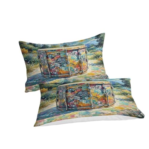 Housse de couette tambour 3D pour chambre d'adolescent dynamic lit super king size 260x220 cm