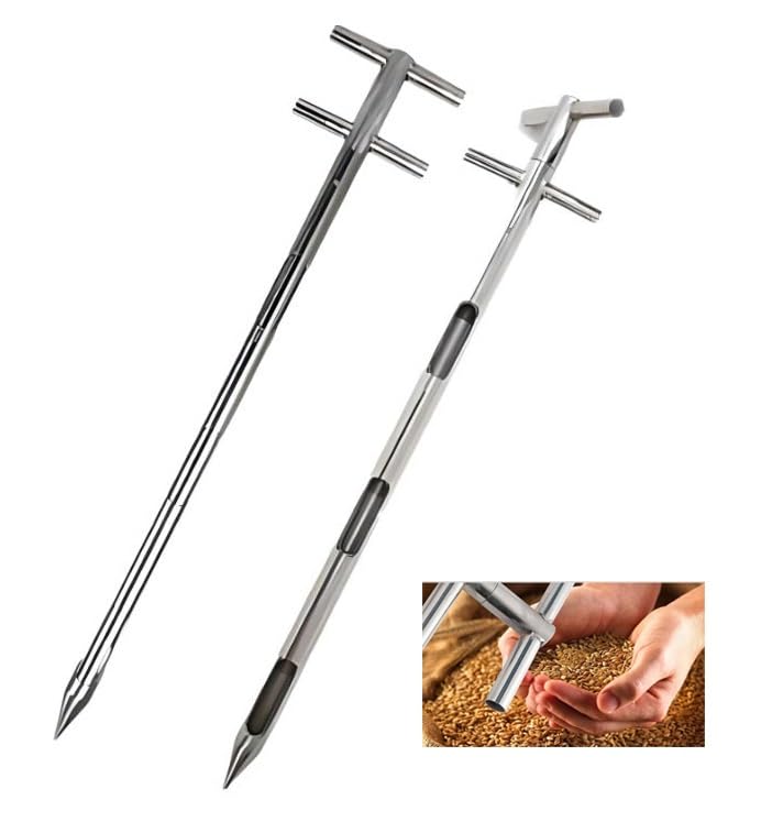 Sonde d'échantillonnage de sol et tube de voleur à trois zones pour grain