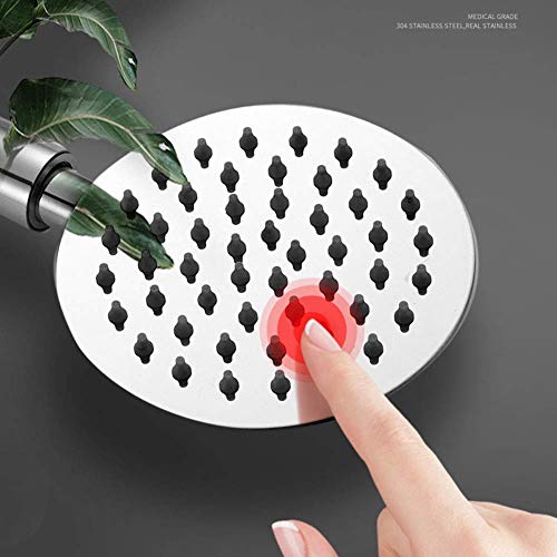 Pommeau de douche anti-calcaire avec tuyau et support pour haute pression - 4