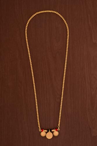 Image of Radha's Creations LONG 30 inch Mangalsutra LONG with Tali One Gram Gold for Women
