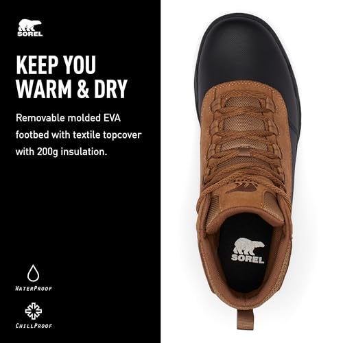 Sorel Men's Buxton Lite Lace Waterproof Boots4