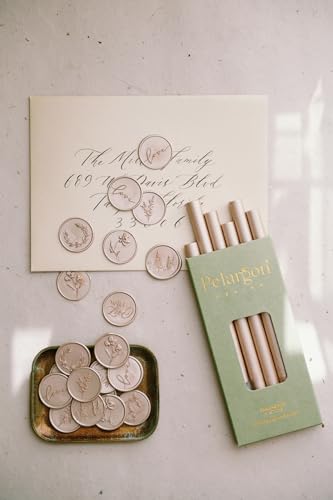 Lot de 6 bâtons de cire à cacheter or rosé pour invitation