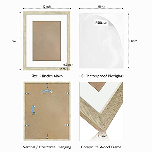 Minimalist Leaf Framed Wall Art – Set Of 4 Simple Aesthetic Botanical Picture Prints With Beige Frame For Decor Contemporary Bedroom Or Kitchen(11'' X 14'' X 4 Panels) #TOP5