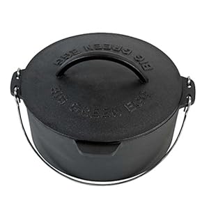 Big Green Egg Cast Iron Dutch Oven with Lid 5.5qt – M, L, XL, XXL, 2XL