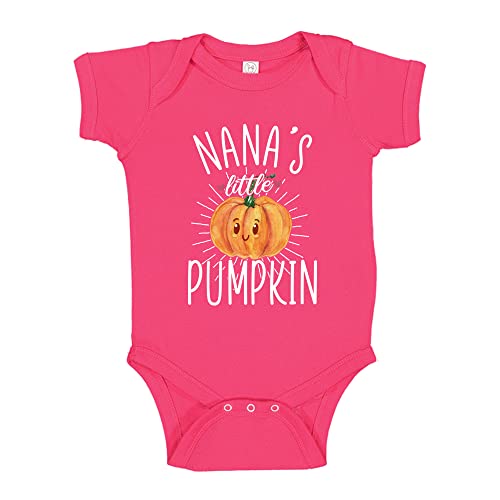 Nana's Little Pumpkin Baby One Piece Or Toddler T-Shirt Cute Autumn Halloween Thanksgiving Baby Clothes